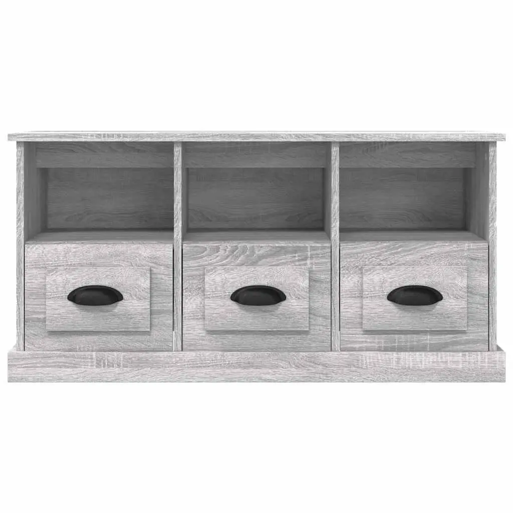TV Cabinet Engineered Wood 100x35x50cm Grey Sonoma