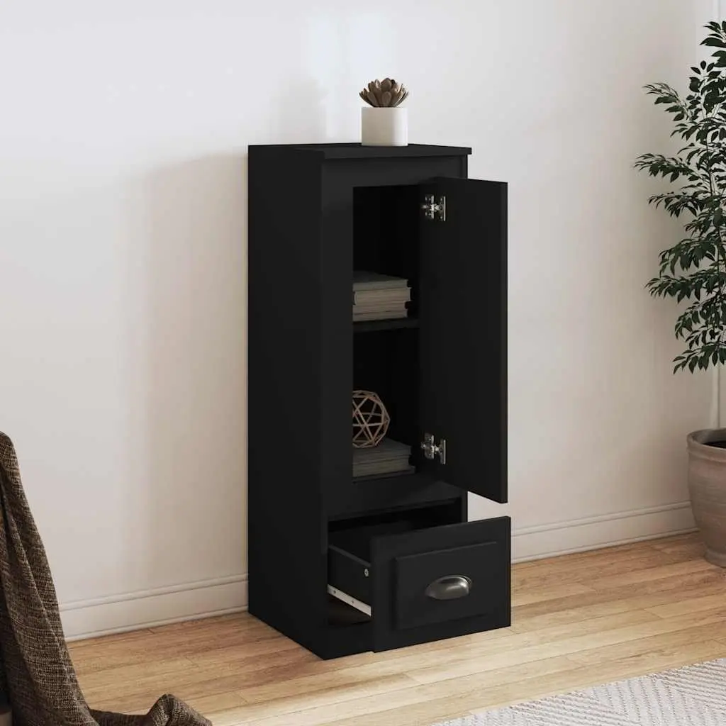 Black Highboard Sideboard with Storage Options