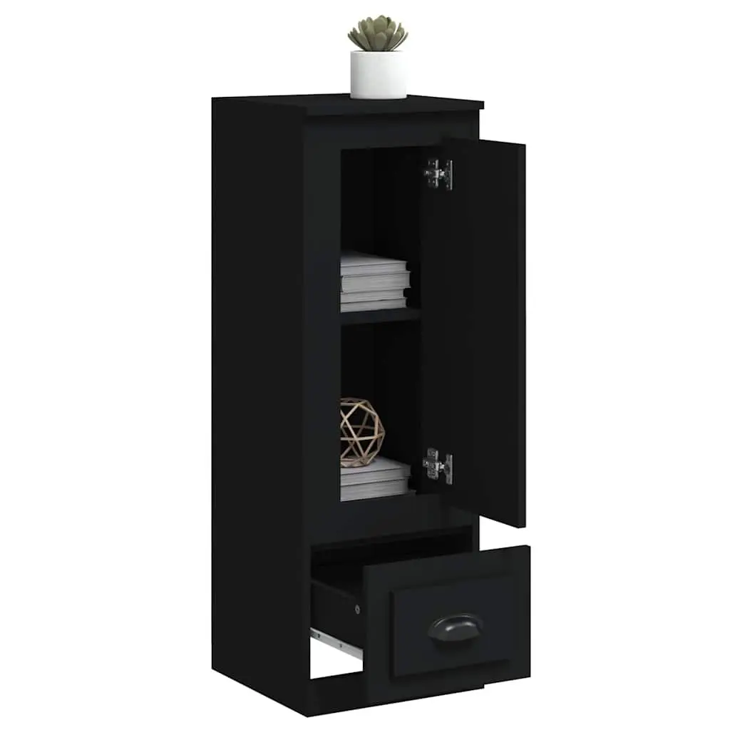 Black Highboard Sideboard with Storage Options