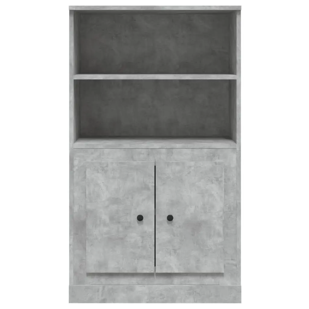Grey Highboard Sideboard with Ample Storage Space
