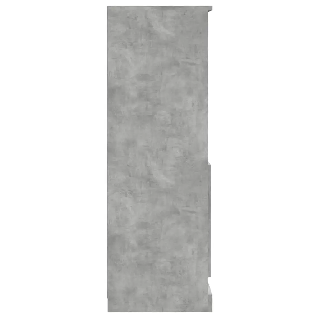 Grey Highboard Sideboard with Ample Storage Space