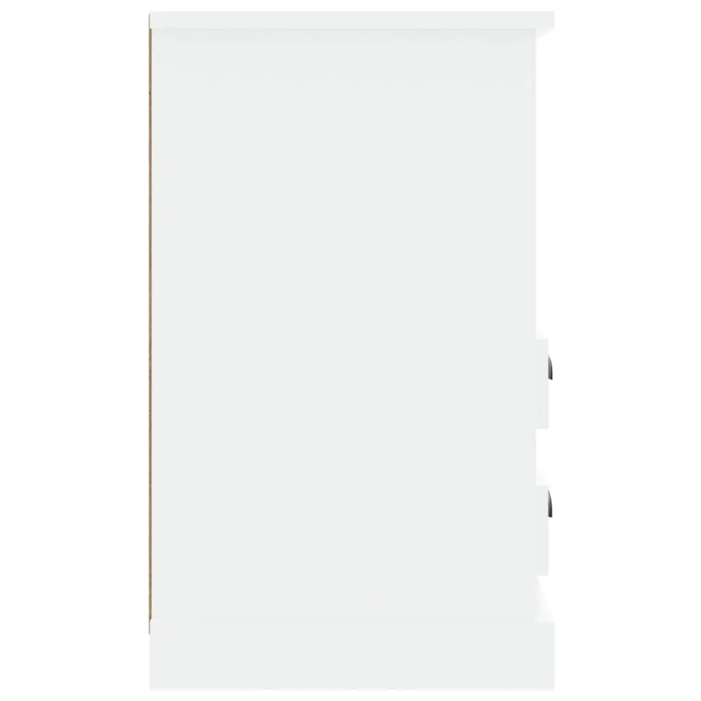White Bedside Cabinets 2 pcs with Drawers
