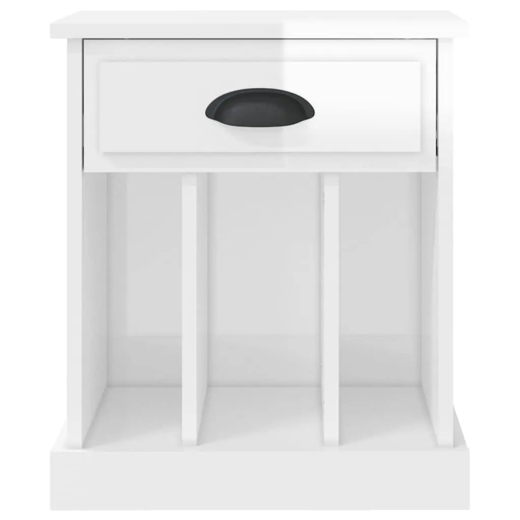 High Gloss White Bedside Cabinets with Ample Storage