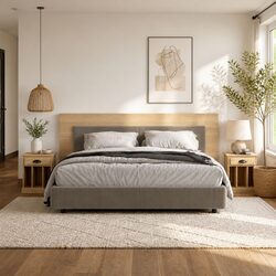 Elegant Brown Sonoma Oak Bedside Cabinets 2 pcs