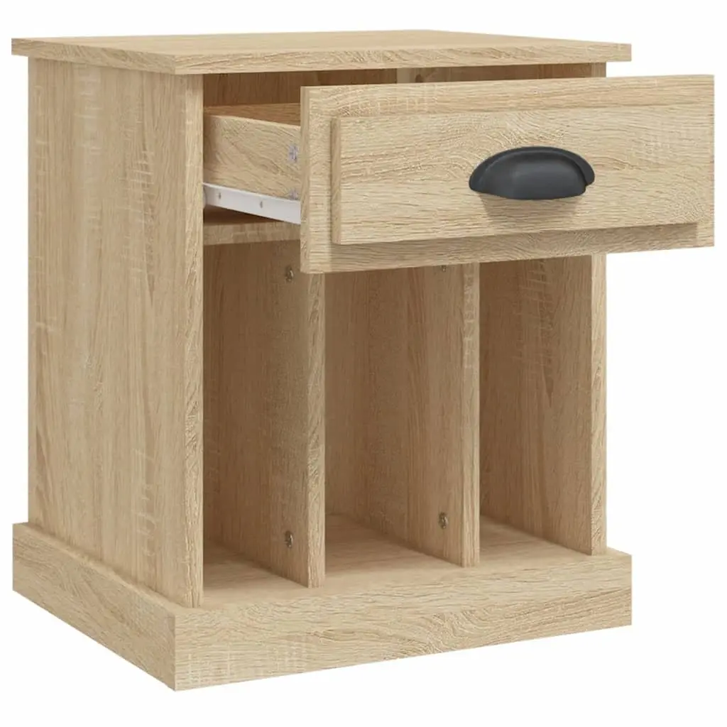 Brown Sonoma Oak Bedside Cabinets 2 pcs