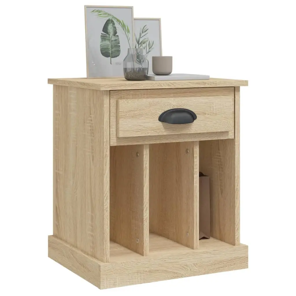 Brown Sonoma Oak Bedside Cabinets 2 pcs