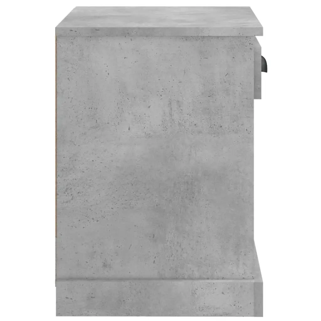 Grey Bedside Cabinets Set of 2 with Ample Storage
