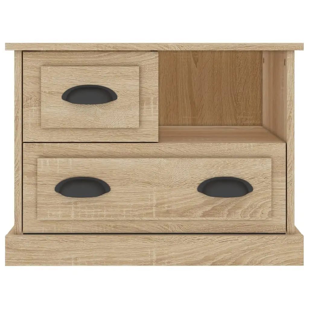 Brown Bedside Cabinet with Storage Drawers