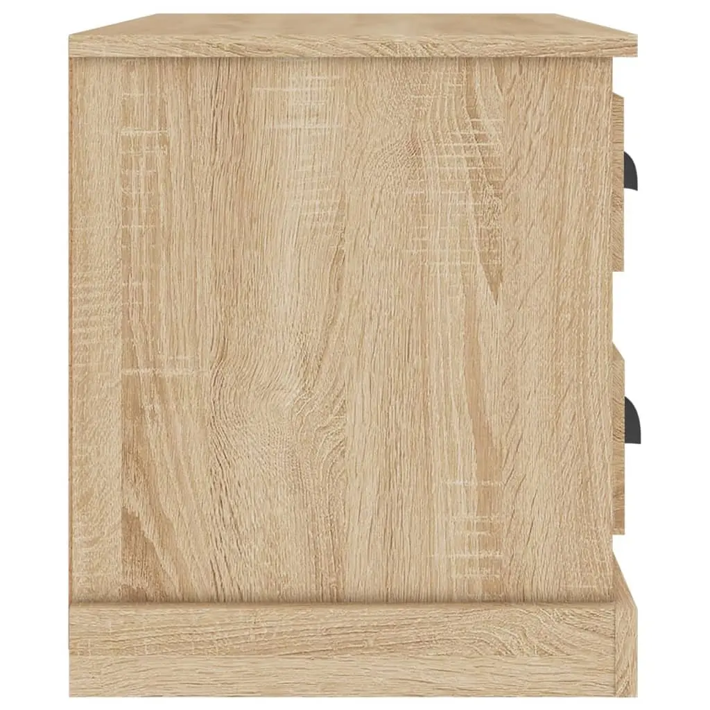 Brown Bedside Cabinet with Storage Drawers