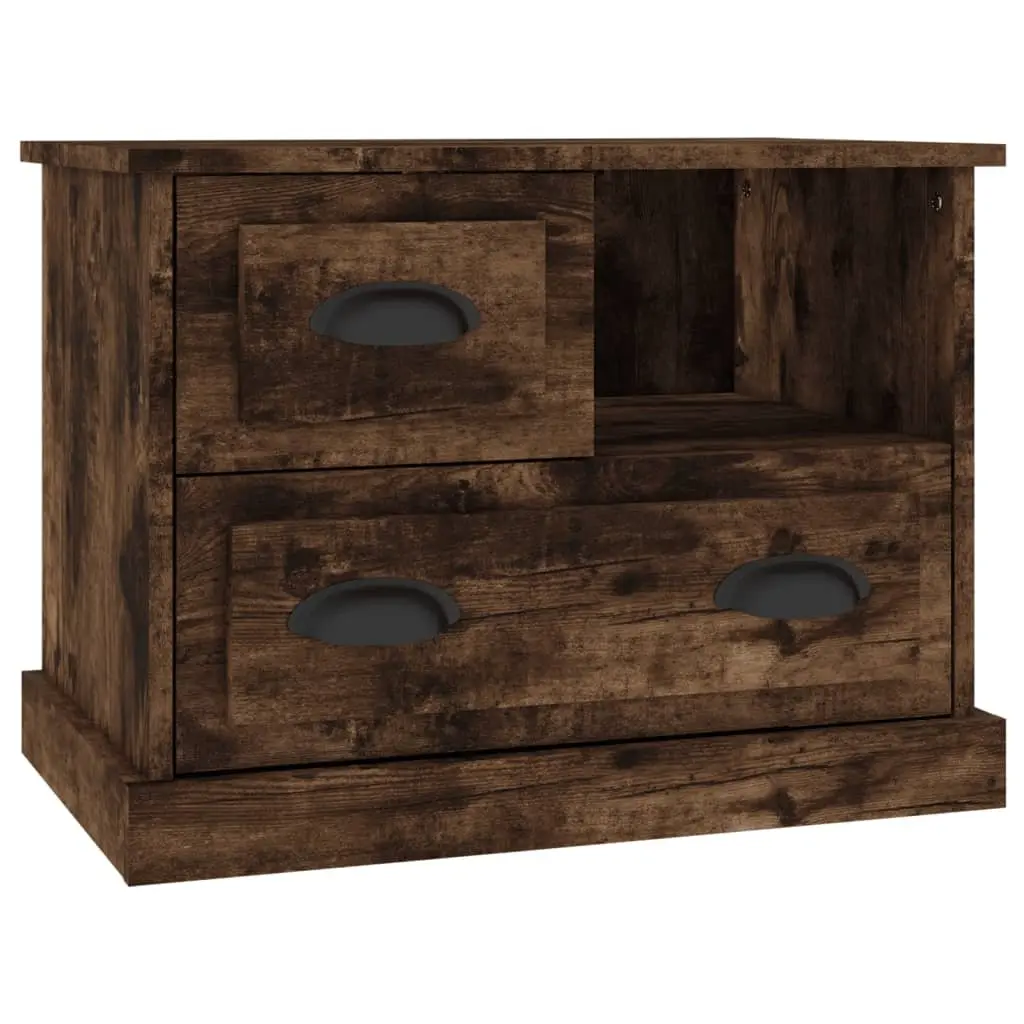Brown Nightstand with Drawer Storage