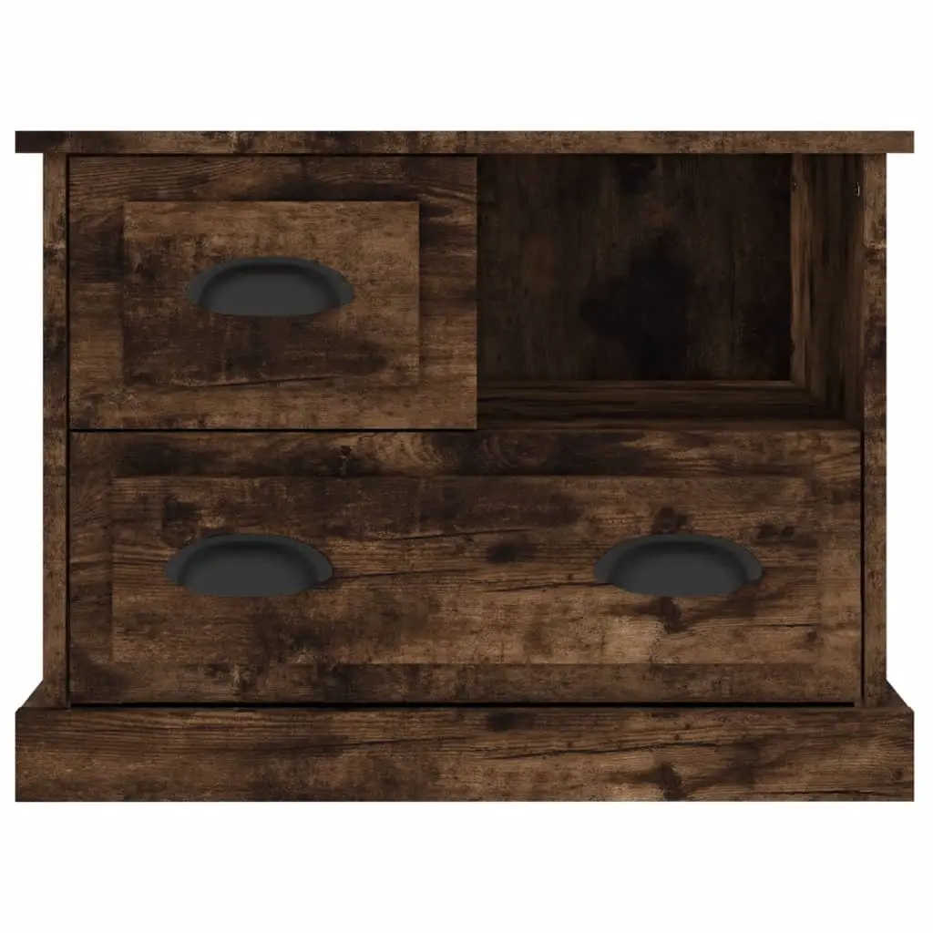Brown Nightstand with Drawer Storage