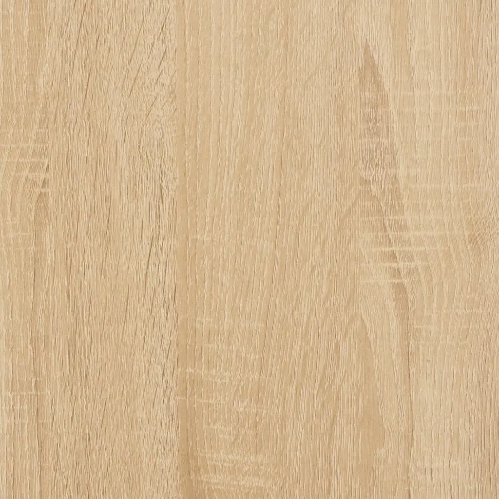 Bedside Cabinet Engineered Wood Brown 60 x 35.5 x 45 cm with 2 Drawers and 2 Compartments
