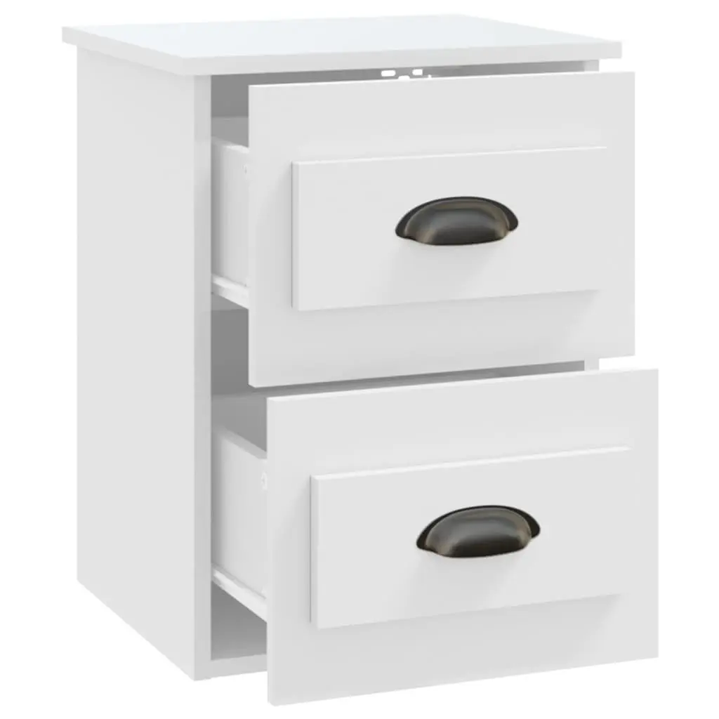 Wall-mounted Bedside Cabinet with 2 Drawers