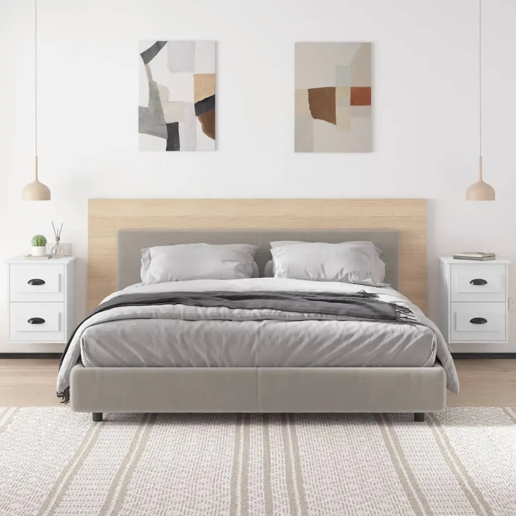 Wall-mounted Bedside Cabinet with 2 Drawers