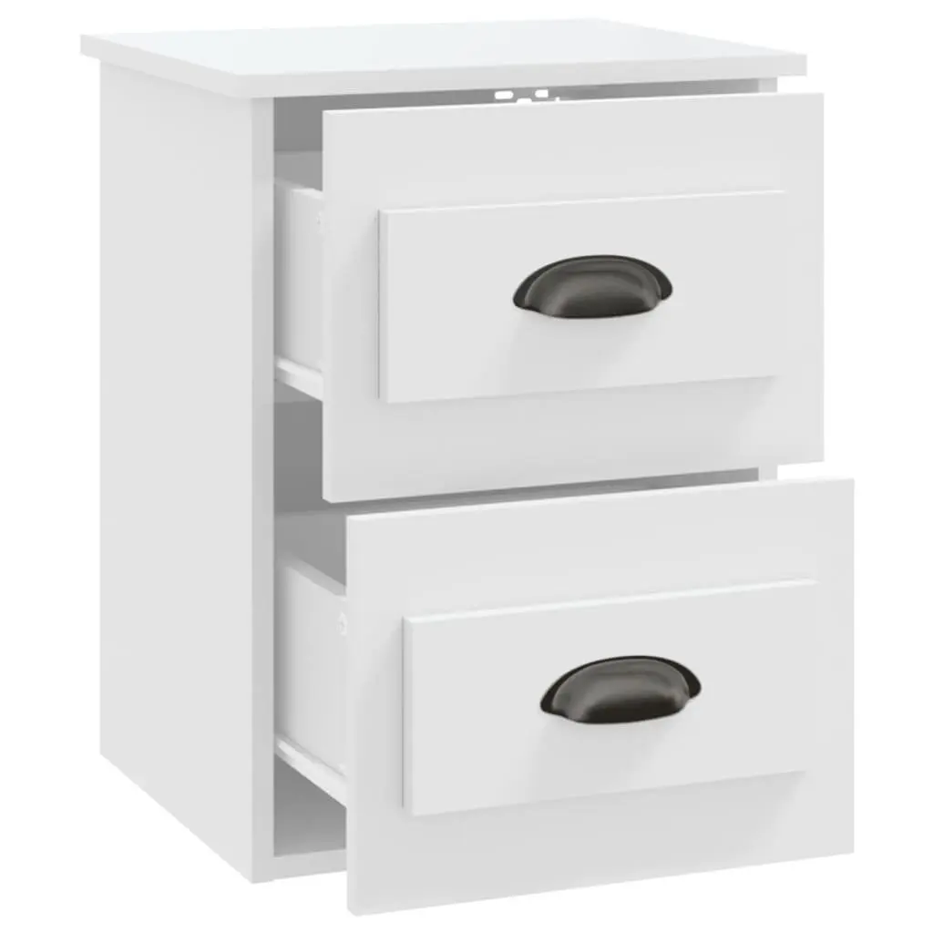 Wall-mounted Bedside Cabinet with 2 Drawers