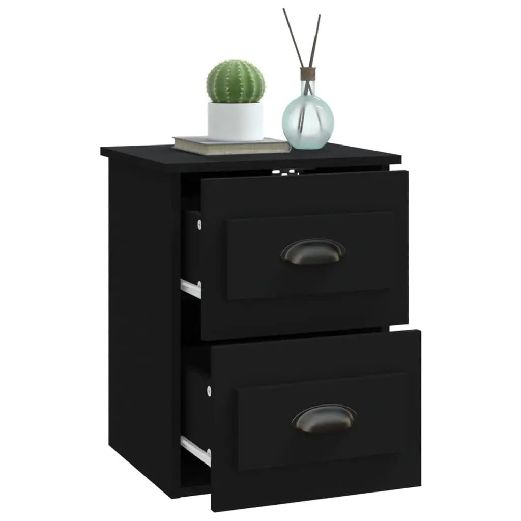 Wall-mounted Bedside Cabinet with 2 Drawers