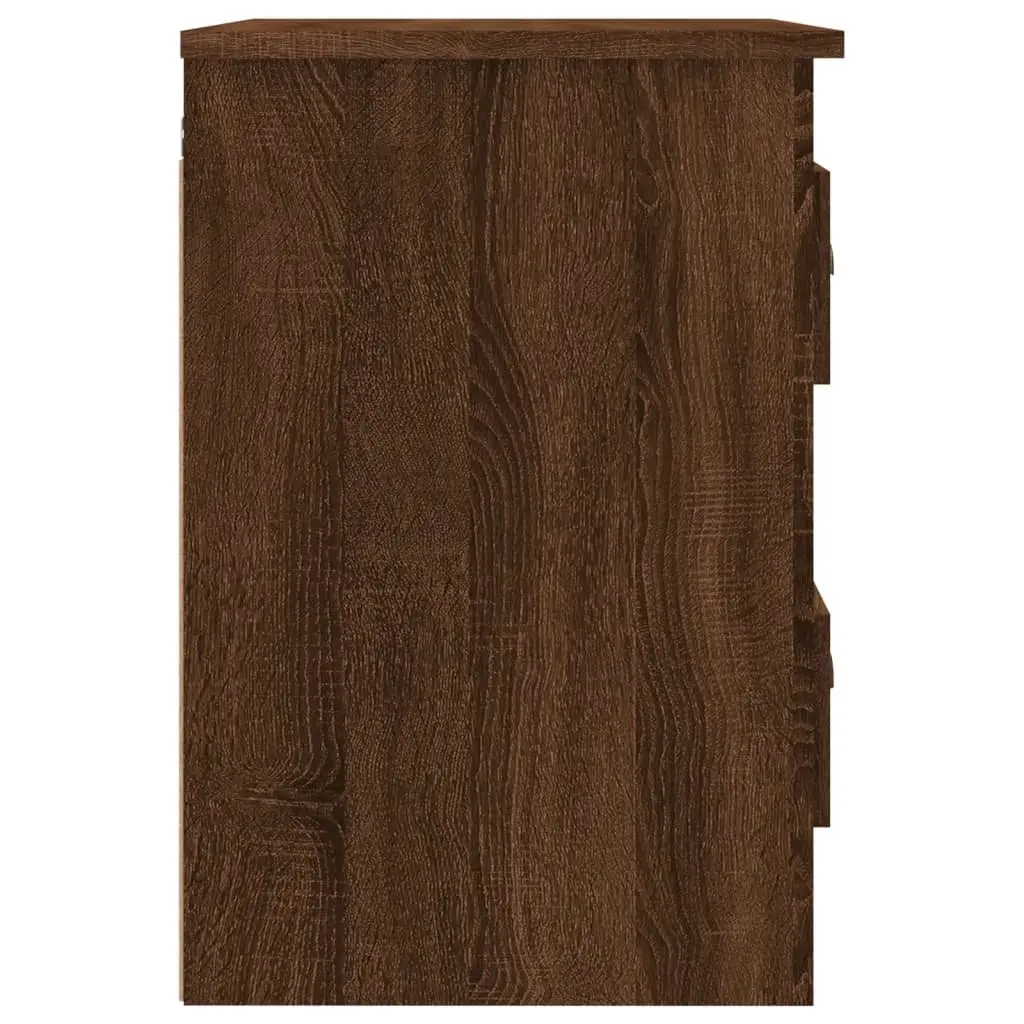 Wall-Mounted Bedside Cabinet with 2 Drawers