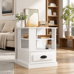 Stylish White Side Table for Your Living Room