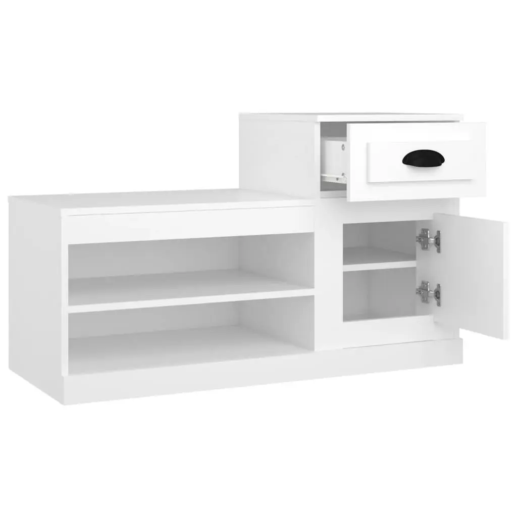 Shoe Cabinet Engineered Wood 100x42x60cm White