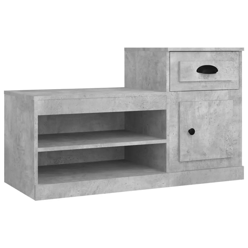 Shoe Cabinet Engineered Wood 100x42x60cm Grey
