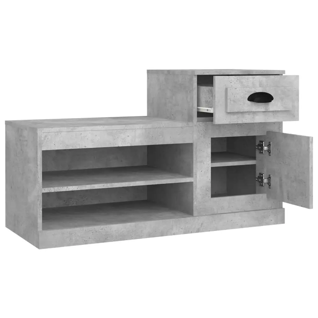 Shoe Cabinet Engineered Wood 100x42x60cm Grey