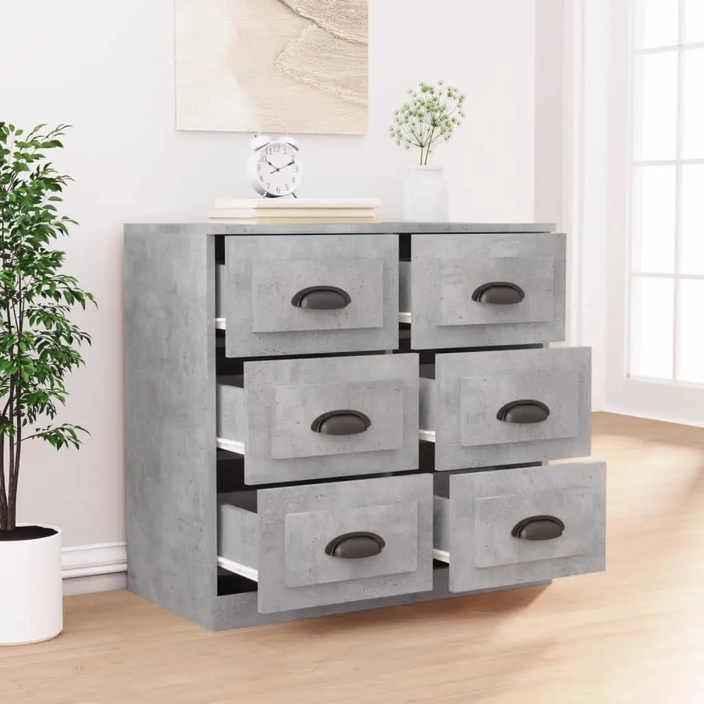 Sideboard Engineered Wood 70x35.5x67.5cm Grey