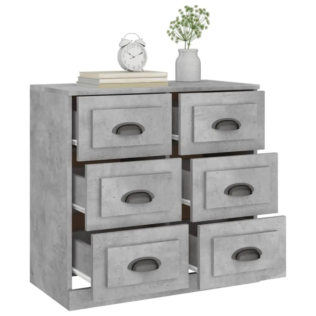 Sideboard Engineered Wood 70x35.5x67.5cm Grey