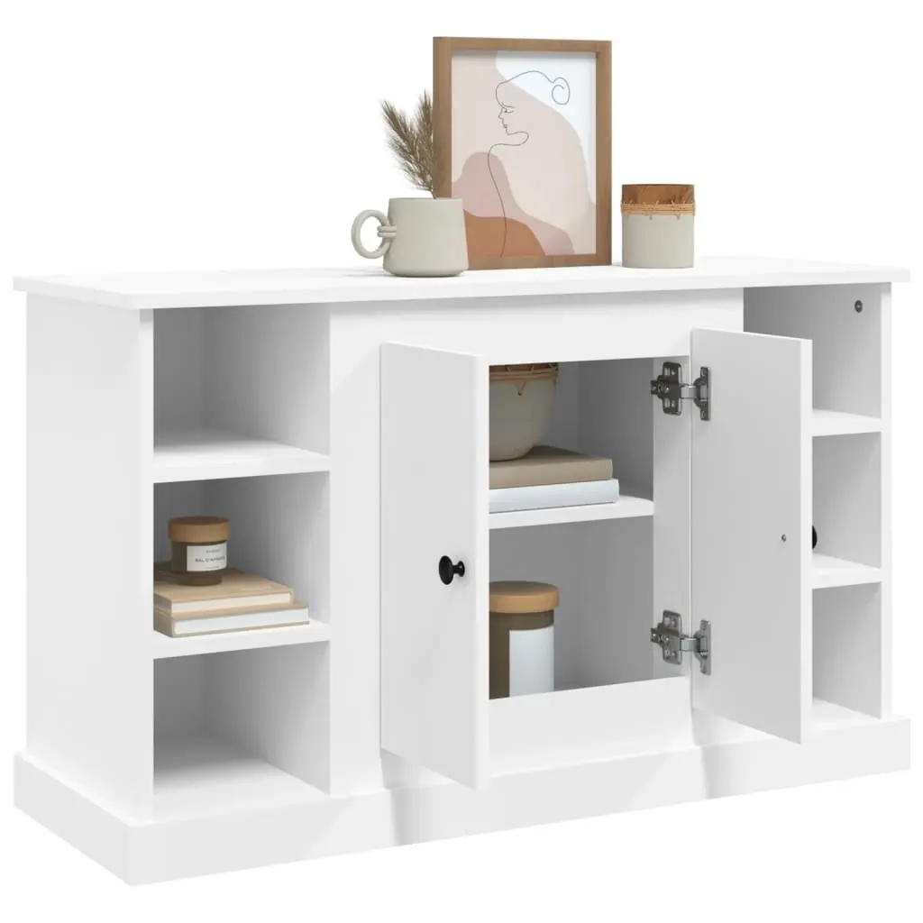 White Sideboard Storage Cabinet 100x35.5x60cm