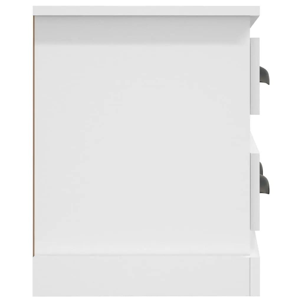 White TV Cabinet 100x35.5x45cm with 4 Drawers