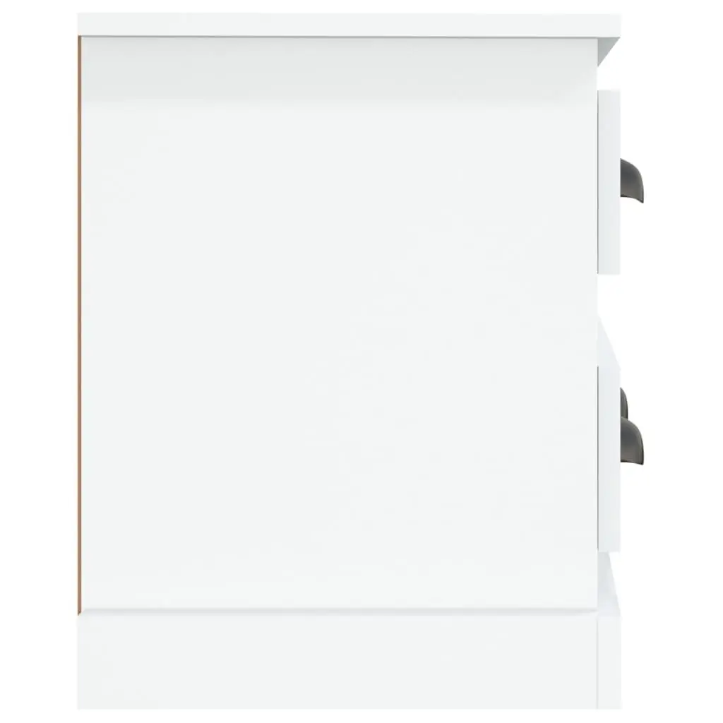 TV Cabinet Engineered Wood 100x35.5x45 cm White High Gloss 4 Drawers Storage