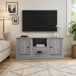 Stylish Grey Engineered Wood TV Cabinet for Living Rooms