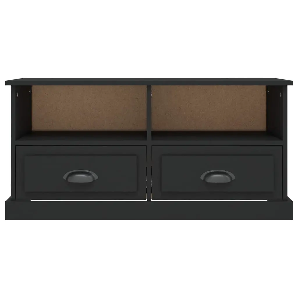TV Cabinet Engineered Wood 93 x 35.5 x 45 cm Black