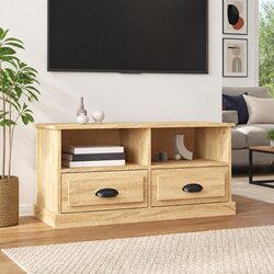 Engineered Wood TV Cabinet in Sonoma Oak Brown