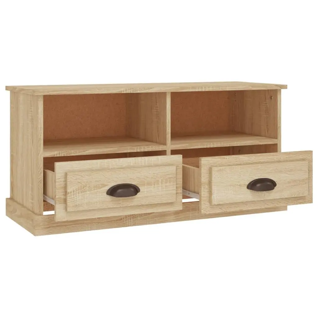 TV Cabinet Engineered Wood Brown 93 x 35.5 x 45 cm