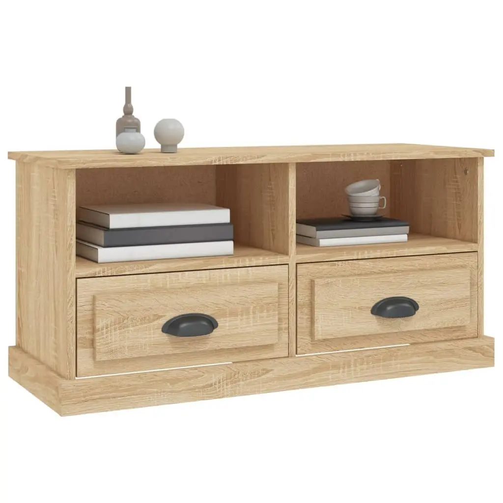 TV Cabinet Engineered Wood Brown 93 x 35.5 x 45 cm