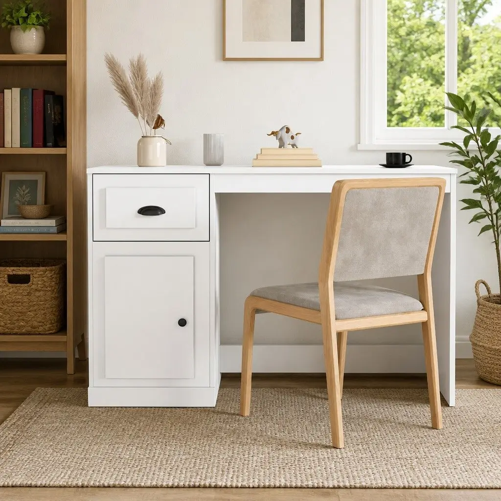 Desk Engineered Wood 115x50x75cm White