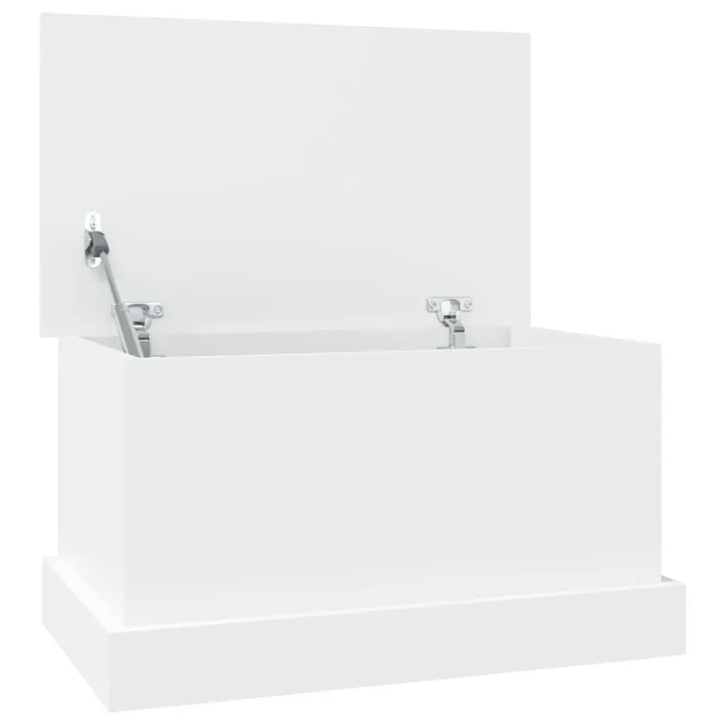 White Storage Box 50x30x28 cm Engineered Wood