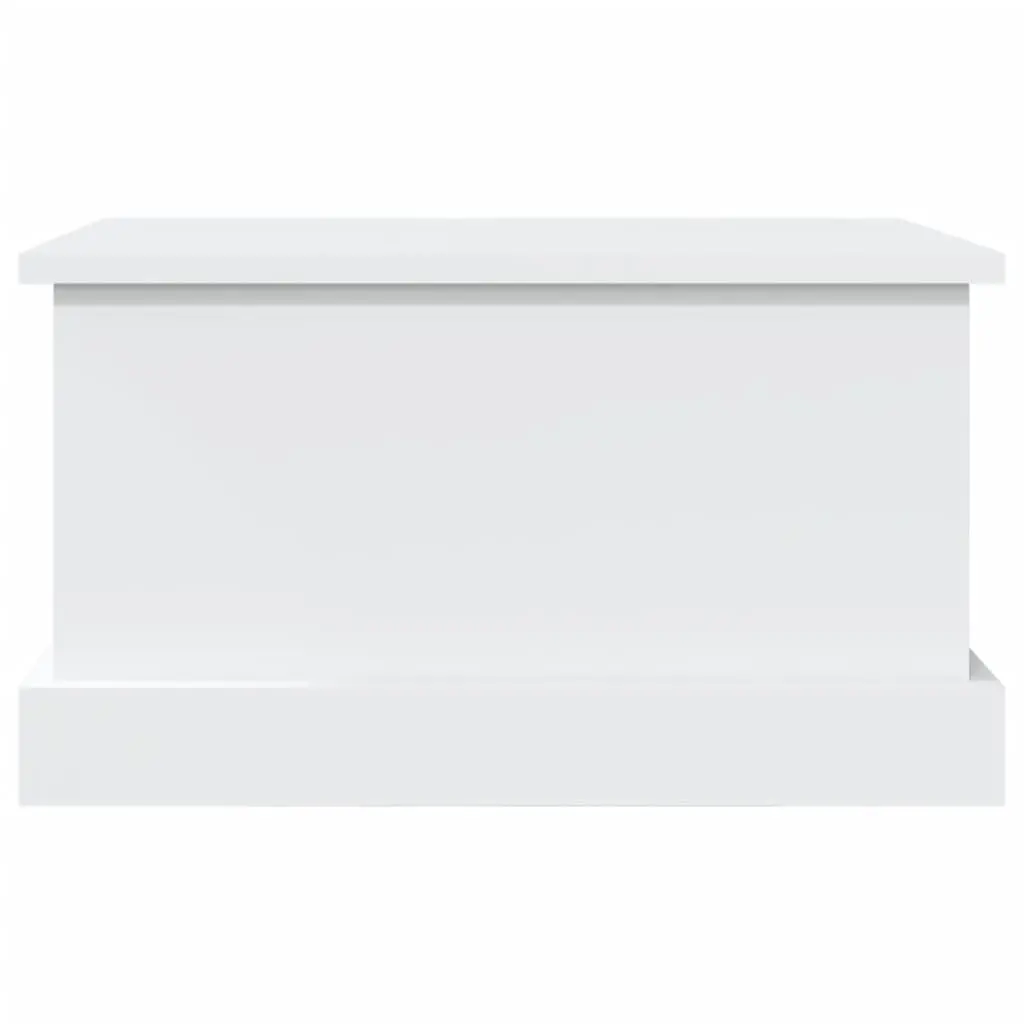 White Storage Box 50x30x28 cm Engineered Wood