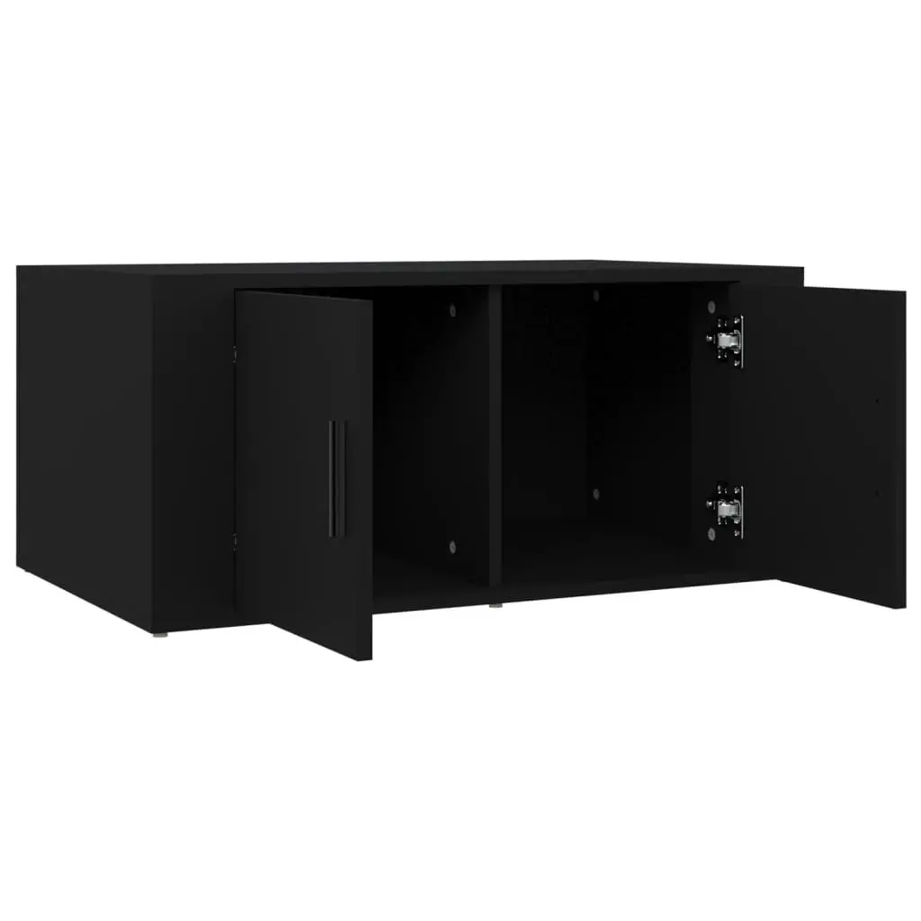 Black Coffee Table with Ample Storage