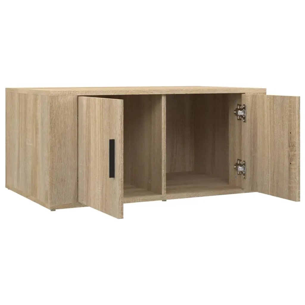 Brown Engineered Wood Coffee Table with Storage