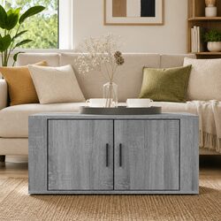 Grey Sonoma Coffee Table with Storage Compartments