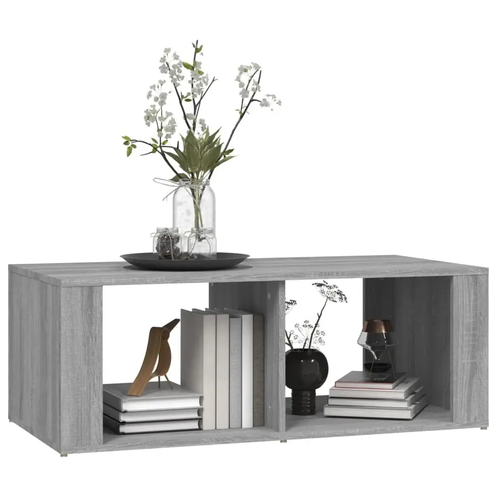 Grey Sonoma Coffee Table 100x50x36 cm with Storage