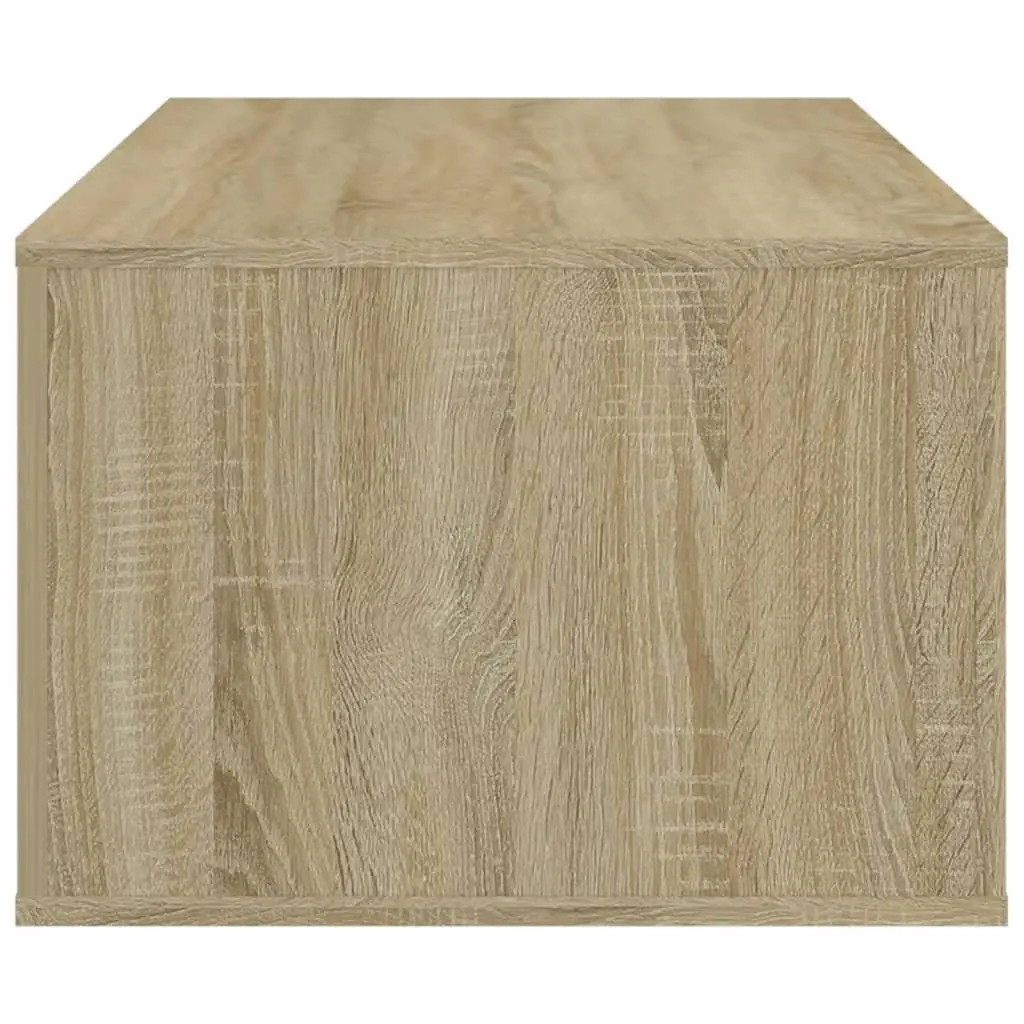 Brown Engineered Wood Coffee Table with Storage Drawer