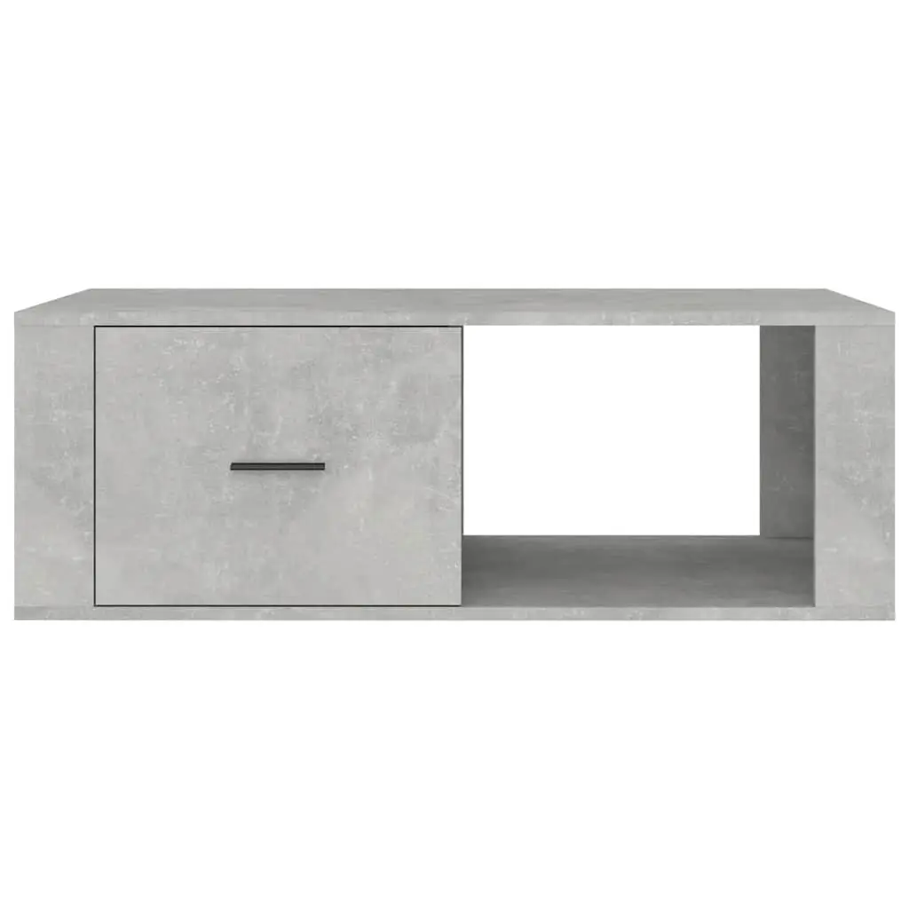 Grey Coffee Table with Storage Drawer 100x50.5x35cm