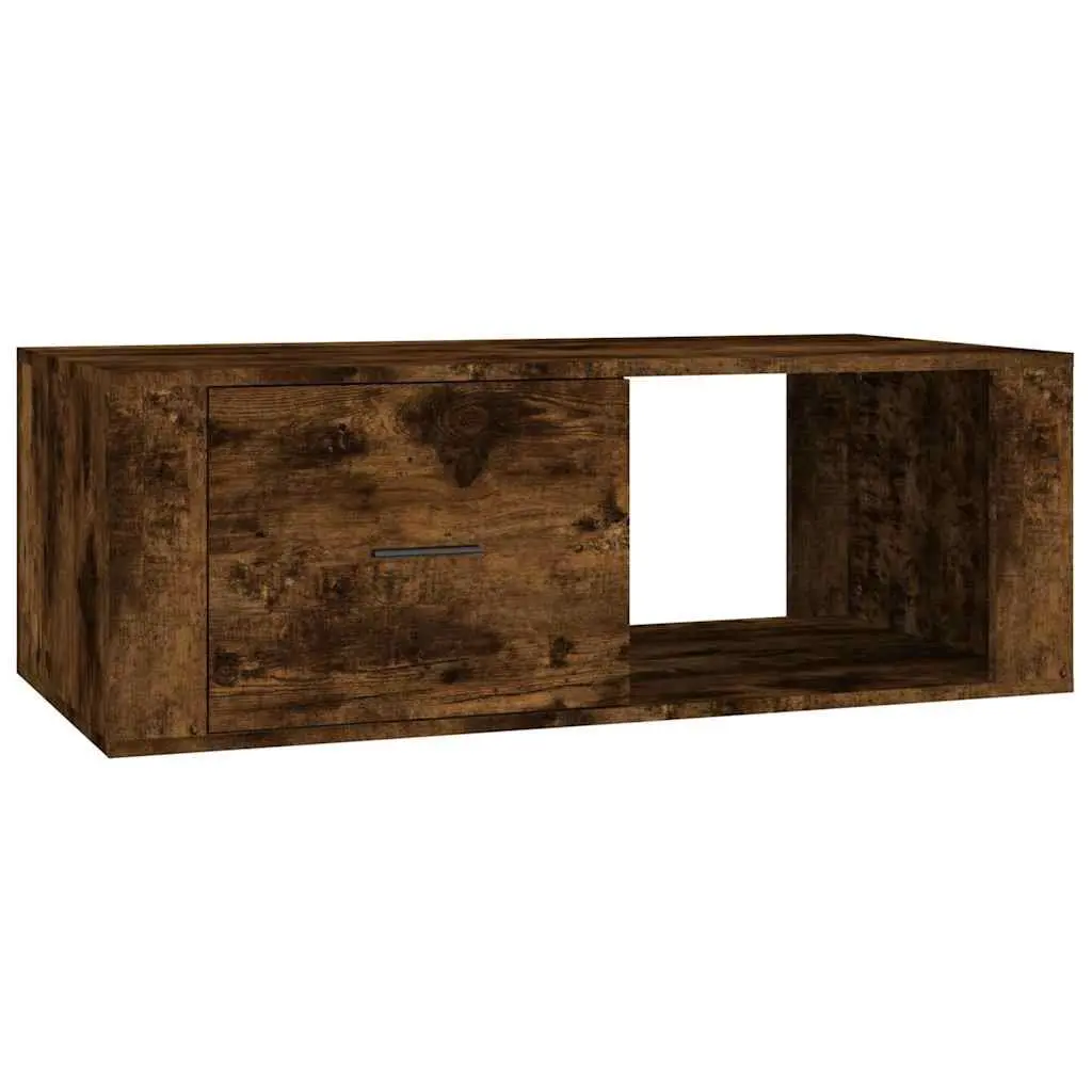 Brown Coffee Table with Storage Drawer