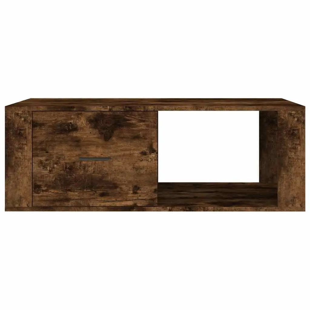 Brown Coffee Table with Storage Drawer