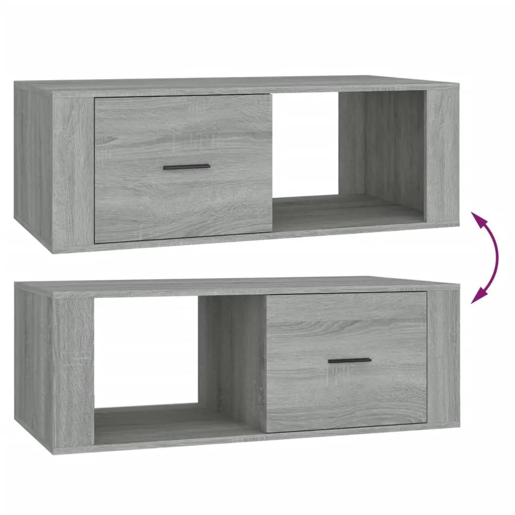 Grey Sonoma Engineered Wood Coffee Table with Drawer