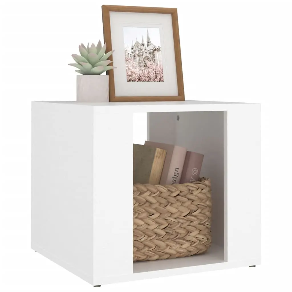 Engineered Wood Bedside Table with Storage