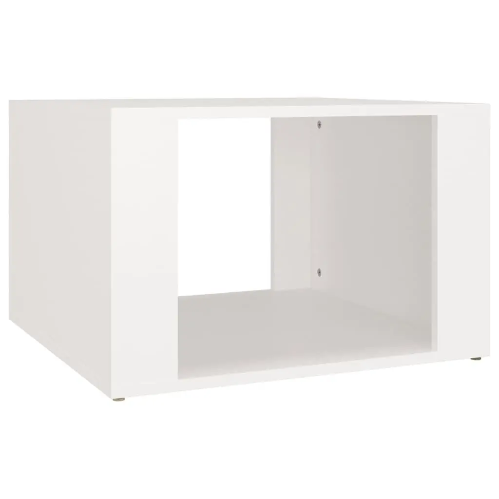 White Bedside Table with Ample Storage