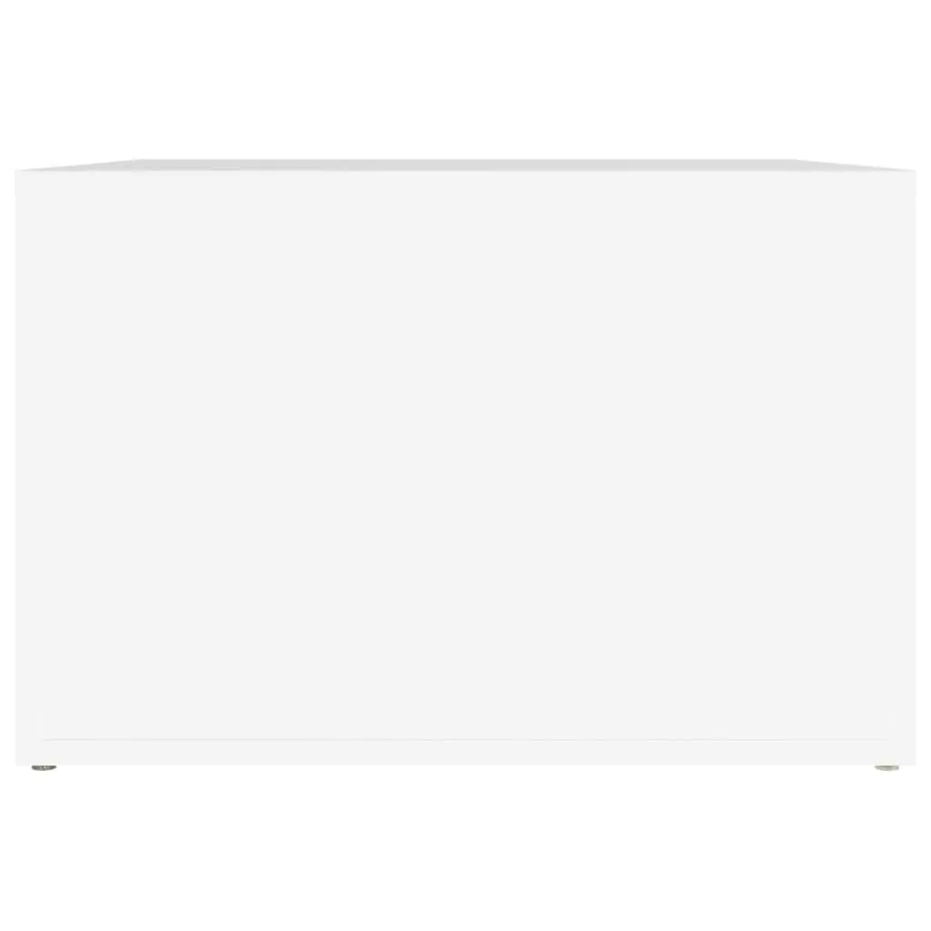 White Bedside Table with Ample Storage